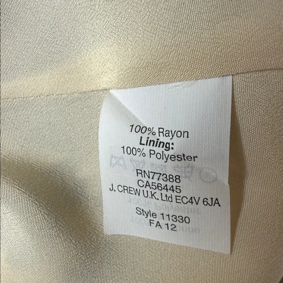 J Crew Women’s Jules Snowcat Print 3/4 Sleeve Dress Size 2 - Picture 11 of 12